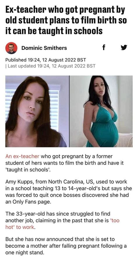 amy kupps pregnant|Ex